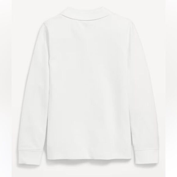Old Navy White Uniform Pique Polo Shirt size 8 - Picture 3 of 5